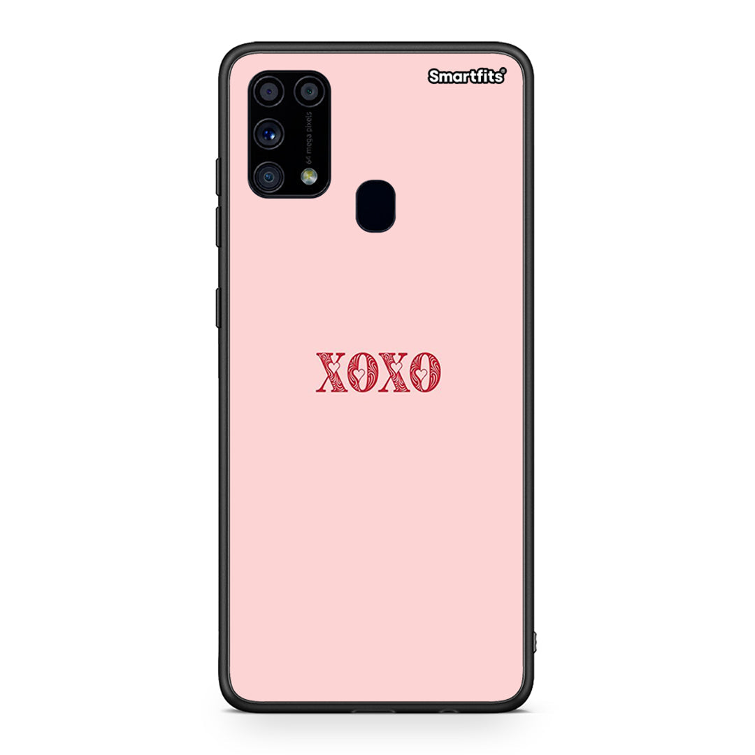 Samsung M31 XOXO Love θήκη από τη Smartfits με σχέδιο στο πίσω μέρος και μαύρο περίβλημα | Smartphone case with colorful back and black bezels by Smartfits