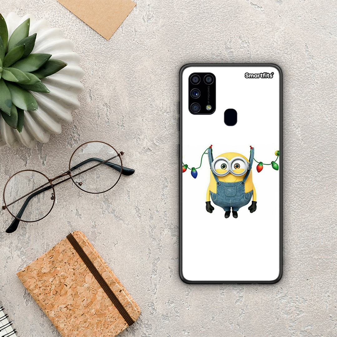 Xmas Minion Lights - Samsung Galaxy M31 θήκη