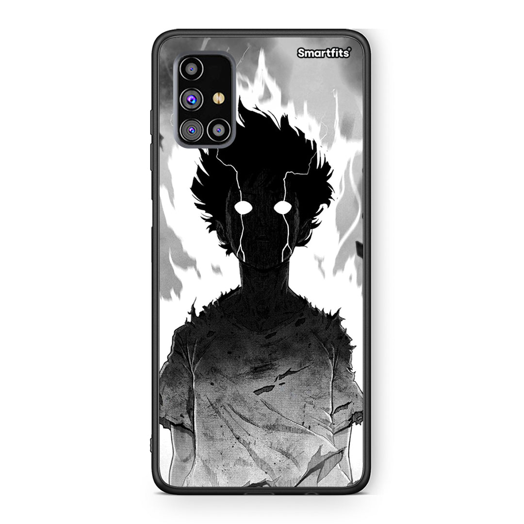 Samsung M31s Anime Boy Θήκη από τη Smartfits με σχέδιο στο πίσω μέρος και μαύρο περίβλημα | Smartphone case with colorful back and black bezels by Smartfits