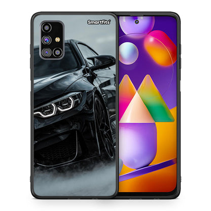Θήκη Samsung M31s Black BMW από τη Smartfits με σχέδιο στο πίσω μέρος και μαύρο περίβλημα | Samsung M31s Black BMW case with colorful back and black bezels