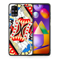 Thumbnail for Θήκη Samsung M31s Card Love από τη Smartfits με σχέδιο στο πίσω μέρος και μαύρο περίβλημα | Samsung M31s Card Love case with colorful back and black bezels