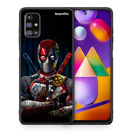 Θήκη Samsung M31s Funny Guy από τη Smartfits με σχέδιο στο πίσω μέρος και μαύρο περίβλημα | Samsung M31s Funny Guy case with colorful back and black bezels