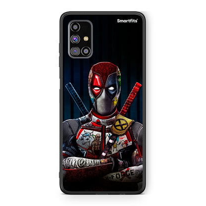 Samsung M31s Funny Guy θήκη από τη Smartfits με σχέδιο στο πίσω μέρος και μαύρο περίβλημα | Smartphone case with colorful back and black bezels by Smartfits