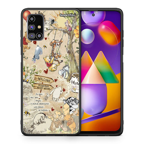 Θήκη Samsung M31s Happy Friends από τη Smartfits με σχέδιο στο πίσω μέρος και μαύρο περίβλημα | Samsung M31s Happy Friends case with colorful back and black bezels