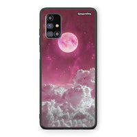 Thumbnail for Samsung M31s Pink Moon Θήκη από τη Smartfits με σχέδιο στο πίσω μέρος και μαύρο περίβλημα | Smartphone case with colorful back and black bezels by Smartfits