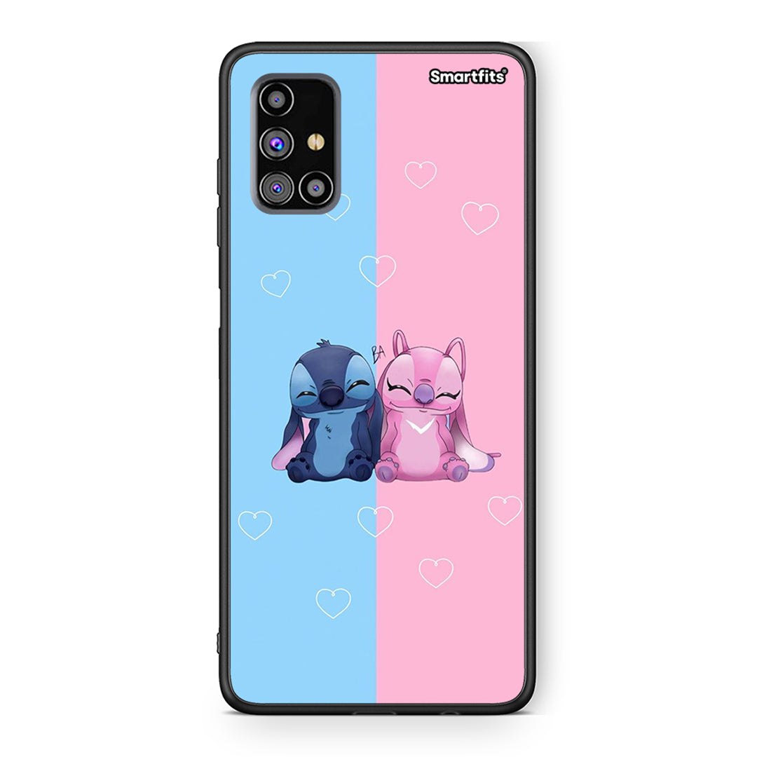 Samsung M31s Stitch And Angel θήκη από τη Smartfits με σχέδιο στο πίσω μέρος και μαύρο περίβλημα | Smartphone case with colorful back and black bezels by Smartfits