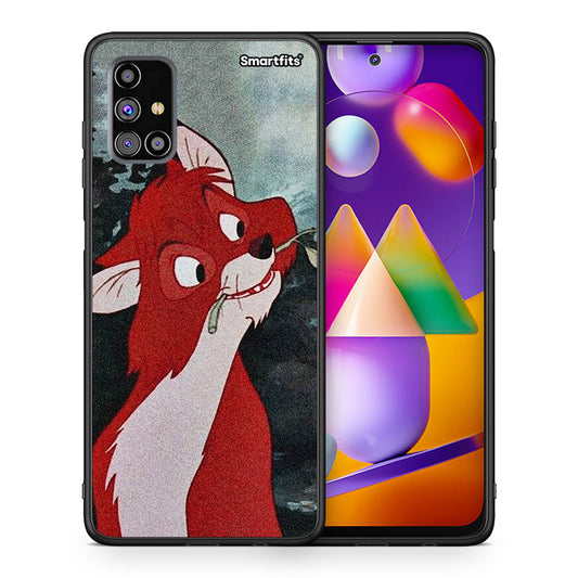 Θήκη Samsung M31s Tod And Vixey Love 1 από τη Smartfits με σχέδιο στο πίσω μέρος και μαύρο περίβλημα | Samsung M31s Tod And Vixey Love 1 case with colorful back and black bezels