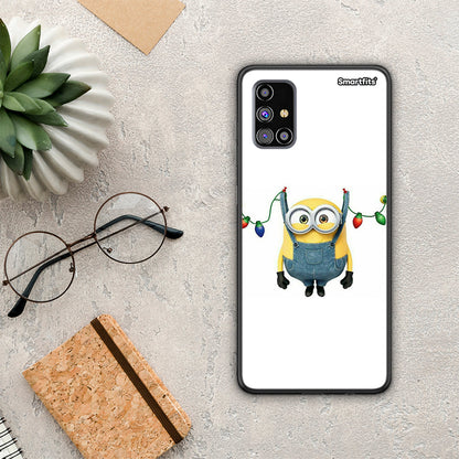 Xmas Minion Lights - Samsung Galaxy M31s θήκη