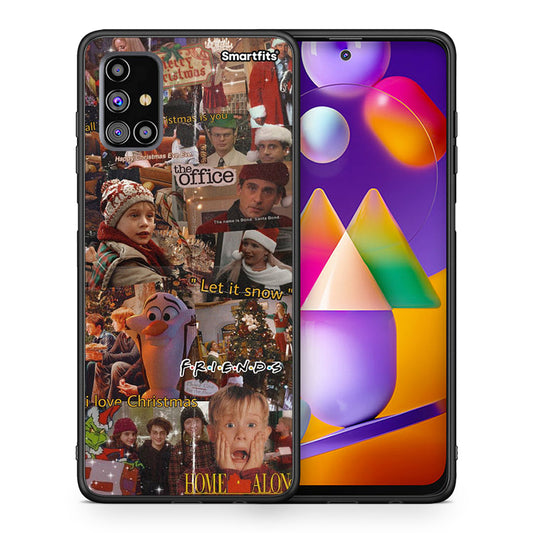 Θήκη Samsung M31s Xmas Wishes από τη Smartfits με σχέδιο στο πίσω μέρος και μαύρο περίβλημα | Samsung M31s Xmas Wishes case with colorful back and black bezels