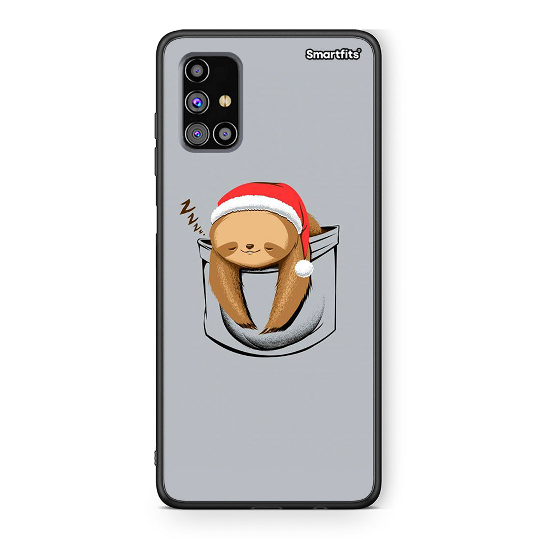 Samsung M31s Xmas Zzzz θήκη από τη Smartfits με σχέδιο στο πίσω μέρος και μαύρο περίβλημα | Smartphone case with colorful back and black bezels by Smartfits