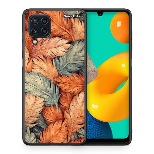 Θήκη Samsung M32 4G Autumn Leaves από τη Smartfits με σχέδιο στο πίσω μέρος και μαύρο περίβλημα | Samsung M32 4G Autumn Leaves case with colorful back and black bezels