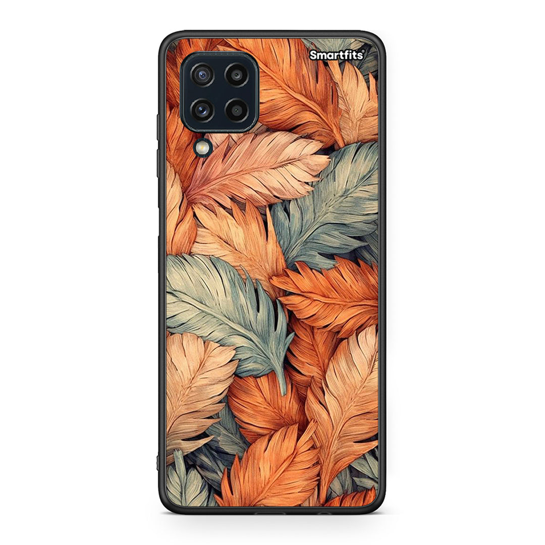 Samsung M32 4G Autumn Leaves Θήκη από τη Smartfits με σχέδιο στο πίσω μέρος και μαύρο περίβλημα | Smartphone case with colorful back and black bezels by Smartfits