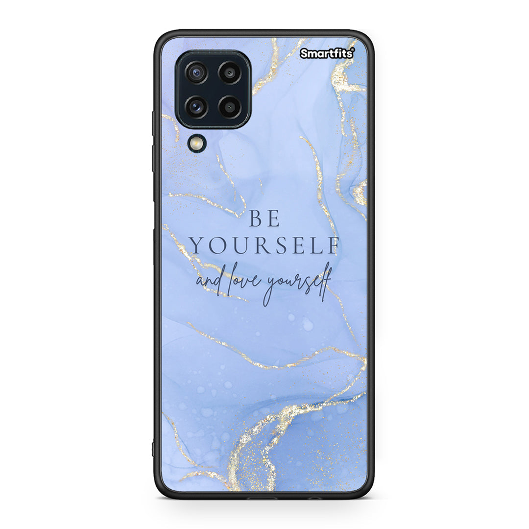 Samsung M32 4G Be Yourself θήκη από τη Smartfits με σχέδιο στο πίσω μέρος και μαύρο περίβλημα | Smartphone case with colorful back and black bezels by Smartfits