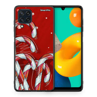 Thumbnail for Θήκη Samsung M32 4G Candy Cane από τη Smartfits με σχέδιο στο πίσω μέρος και μαύρο περίβλημα | Samsung M32 4G Candy Cane case with colorful back and black bezels