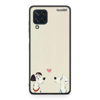 Thumbnail for Samsung M32 4G Dalmatians Love θήκη από τη Smartfits με σχέδιο στο πίσω μέρος και μαύρο περίβλημα | Smartphone case with colorful back and black bezels by Smartfits