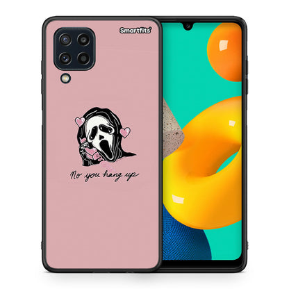 Θήκη Samsung M32 4G Halloween Hang Up από τη Smartfits με σχέδιο στο πίσω μέρος και μαύρο περίβλημα | Samsung M32 4G Halloween Hang Up case with colorful back and black bezels