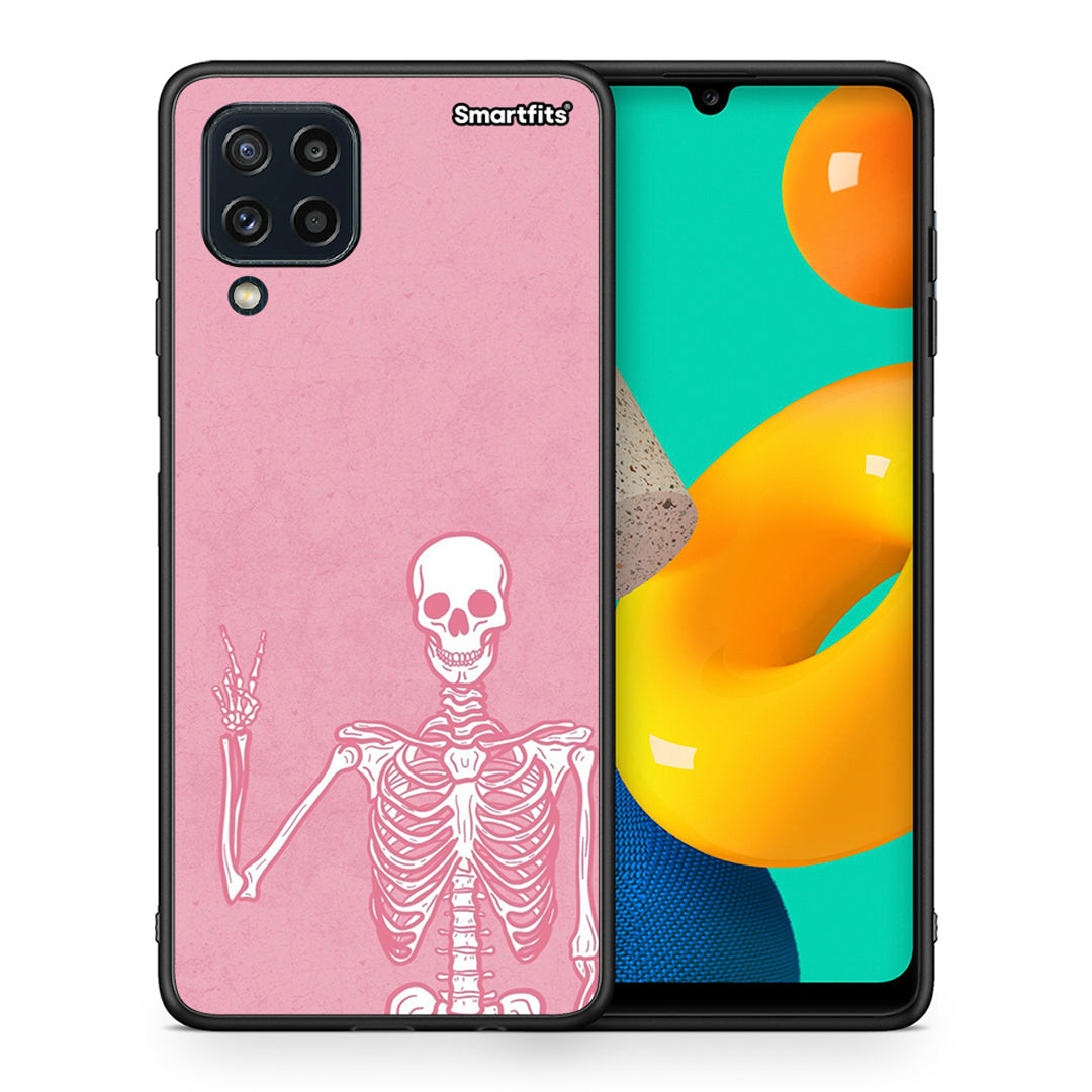 Θήκη Samsung M32 4G Halloween Motivation από τη Smartfits με σχέδιο στο πίσω μέρος και μαύρο περίβλημα | Samsung M32 4G Halloween Motivation case with colorful back and black bezels