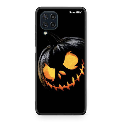Samsung M32 4G Halloween Scary Pumpkin Θήκη από τη Smartfits με σχέδιο στο πίσω μέρος και μαύρο περίβλημα | Smartphone case with colorful back and black bezels by Smartfits