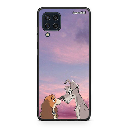 Samsung M32 4G Lady And Tramp θήκη από τη Smartfits με σχέδιο στο πίσω μέρος και μαύρο περίβλημα | Smartphone case with colorful back and black bezels by Smartfits