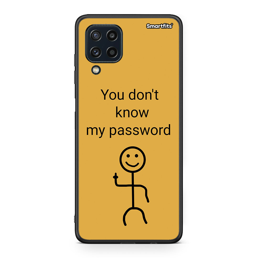 Samsung M32 4G My Password Θήκη από τη Smartfits με σχέδιο στο πίσω μέρος και μαύρο περίβλημα | Smartphone case with colorful back and black bezels by Smartfits