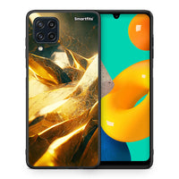 Thumbnail for Θήκη Samsung M32 4G Real Gold από τη Smartfits με σχέδιο στο πίσω μέρος και μαύρο περίβλημα | Samsung M32 4G Real Gold case with colorful back and black bezels