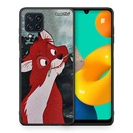 Θήκη Samsung M32 4G Tod And Vixey Love 1 από τη Smartfits με σχέδιο στο πίσω μέρος και μαύρο περίβλημα | Samsung M32 4G Tod And Vixey Love 1 case with colorful back and black bezels