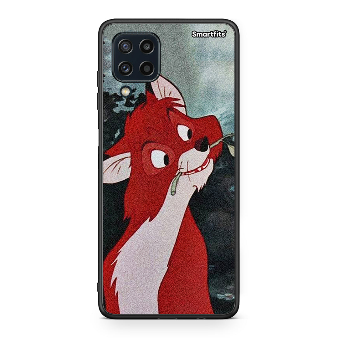 Samsung M32 4G Tod And Vixey Love 1 θήκη από τη Smartfits με σχέδιο στο πίσω μέρος και μαύρο περίβλημα | Smartphone case with colorful back and black bezels by Smartfits