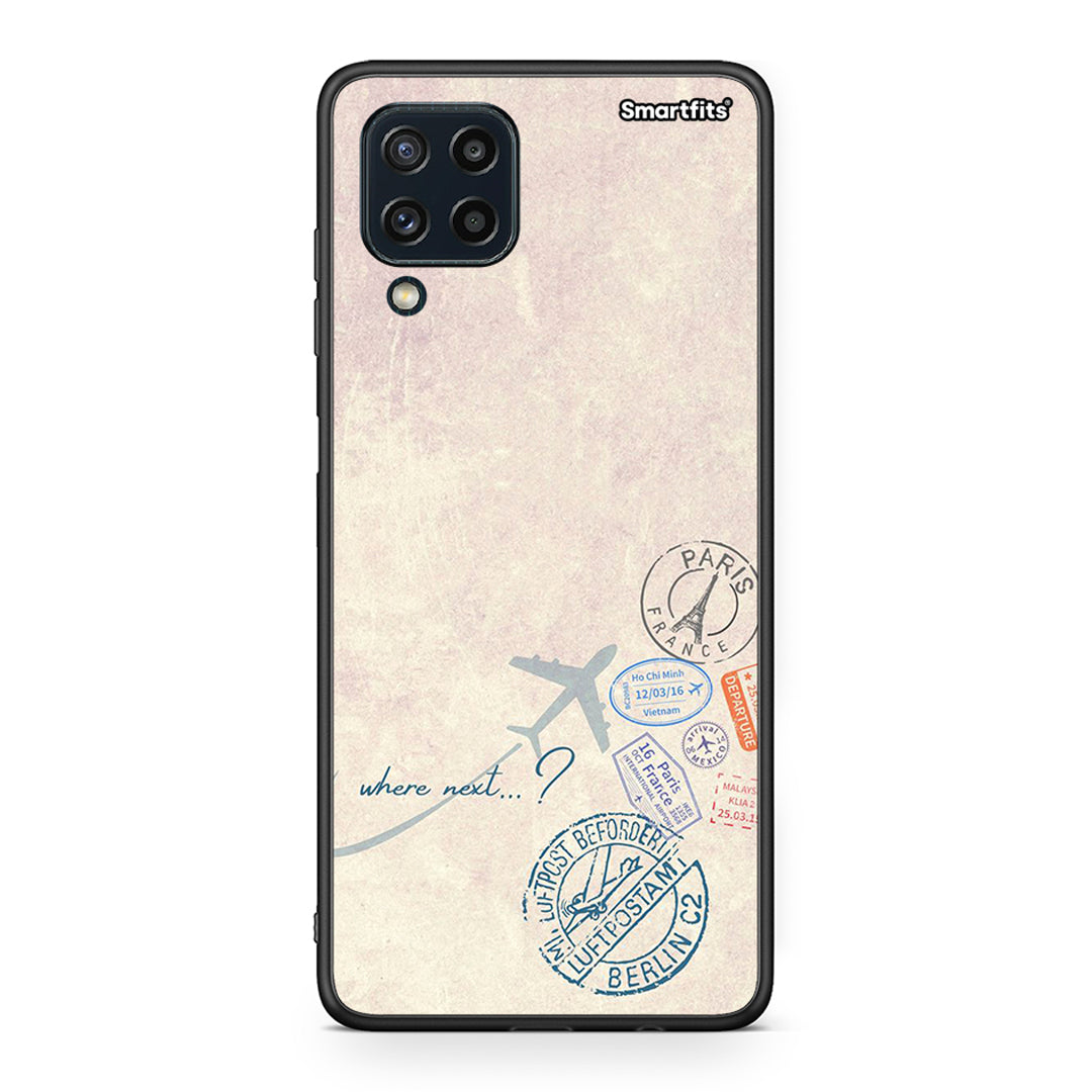 Samsung M32 4G Where Next Θήκη από τη Smartfits με σχέδιο στο πίσω μέρος και μαύρο περίβλημα | Smartphone case with colorful back and black bezels by Smartfits