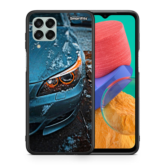 Θήκη Samsung M33 Bmw E60 από τη Smartfits με σχέδιο στο πίσω μέρος και μαύρο περίβλημα | Samsung M33 Bmw E60 case with colorful back and black bezels