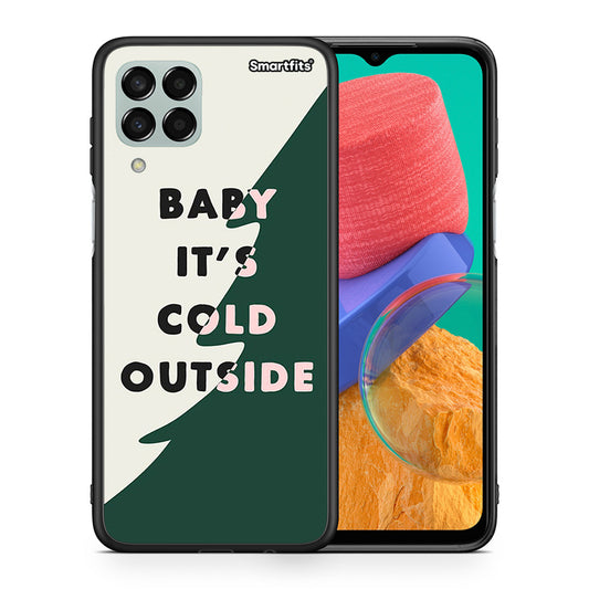 Θήκη Samsung M33 Cold Outside από τη Smartfits με σχέδιο στο πίσω μέρος και μαύρο περίβλημα | Samsung M33 Cold Outside case with colorful back and black bezels