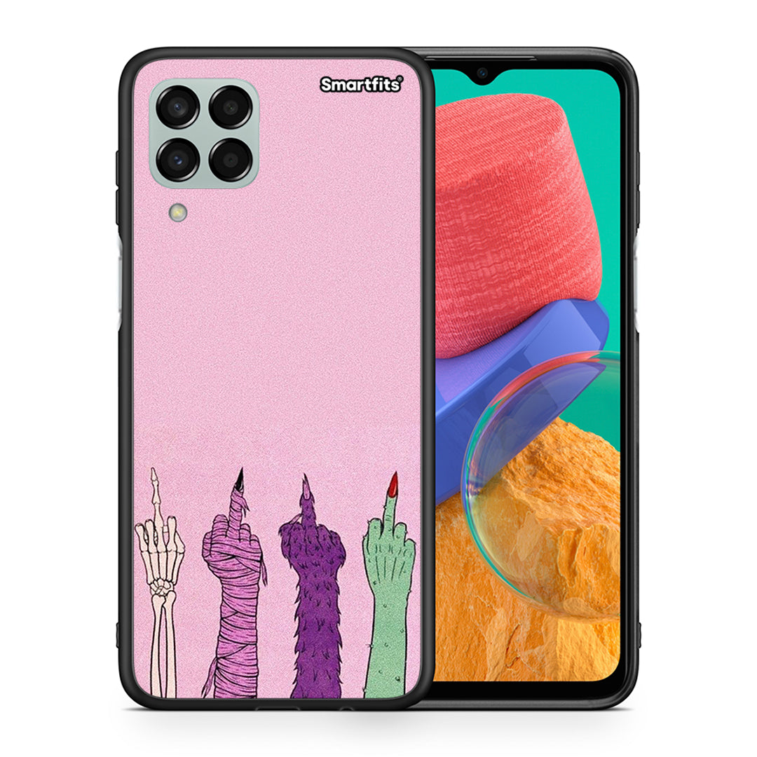 Θήκη Samsung M33 Halloween Be A Lady από τη Smartfits με σχέδιο στο πίσω μέρος και μαύρο περίβλημα | Samsung M33 Halloween Be A Lady case with colorful back and black bezels