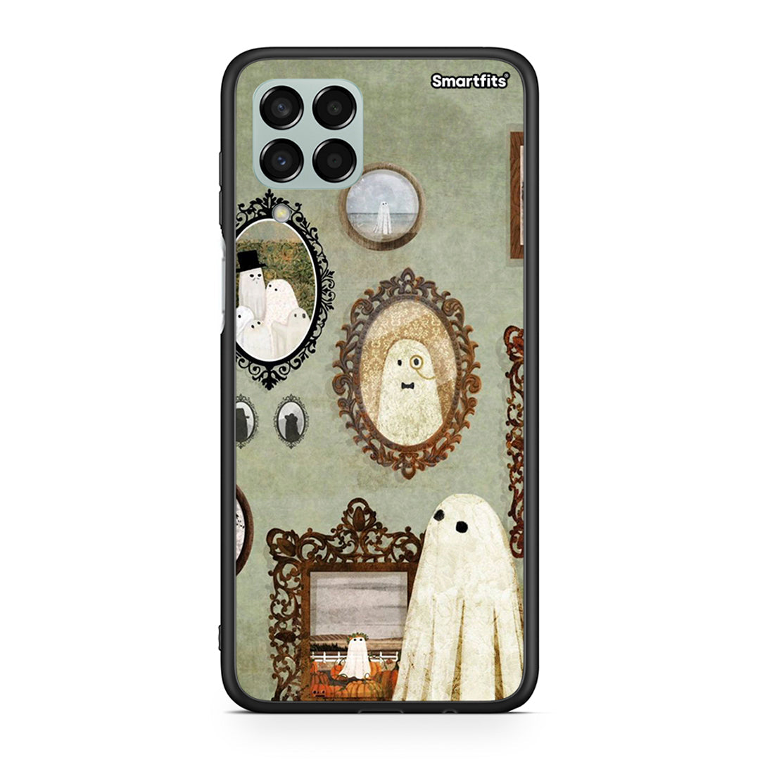 Samsung M33 Halloween Ghost Season θήκη από τη Smartfits με σχέδιο στο πίσω μέρος και μαύρο περίβλημα | Smartphone case with colorful back and black bezels by Smartfits