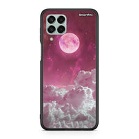 Thumbnail for Samsung M33 Pink Moon θήκη από τη Smartfits με σχέδιο στο πίσω μέρος και μαύρο περίβλημα | Smartphone case with colorful back and black bezels by Smartfits