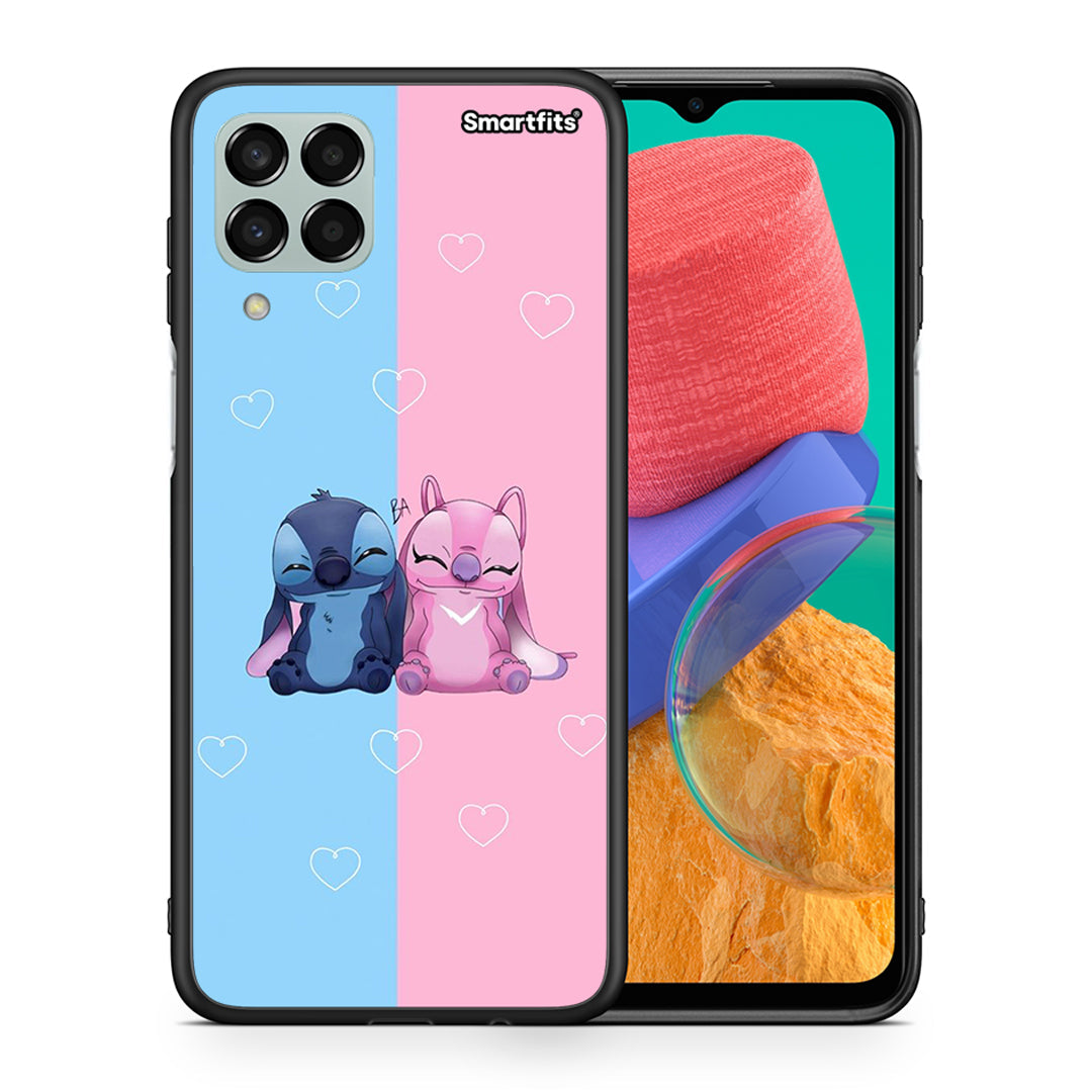 Θήκη Samsung M33 Stitch And Angel από τη Smartfits με σχέδιο στο πίσω μέρος και μαύρο περίβλημα | Samsung M33 Stitch And Angel case with colorful back and black bezels