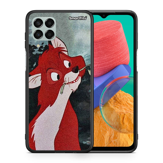 Θήκη Samsung M33 Tod And Vixey Love 1 από τη Smartfits με σχέδιο στο πίσω μέρος και μαύρο περίβλημα | Samsung M33 Tod And Vixey Love 1 case with colorful back and black bezels