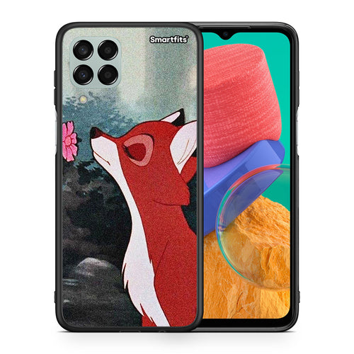 Θήκη Samsung M33 Tod And Vixey Love 2 από τη Smartfits με σχέδιο στο πίσω μέρος και μαύρο περίβλημα | Samsung M33 Tod And Vixey Love 2 case with colorful back and black bezels