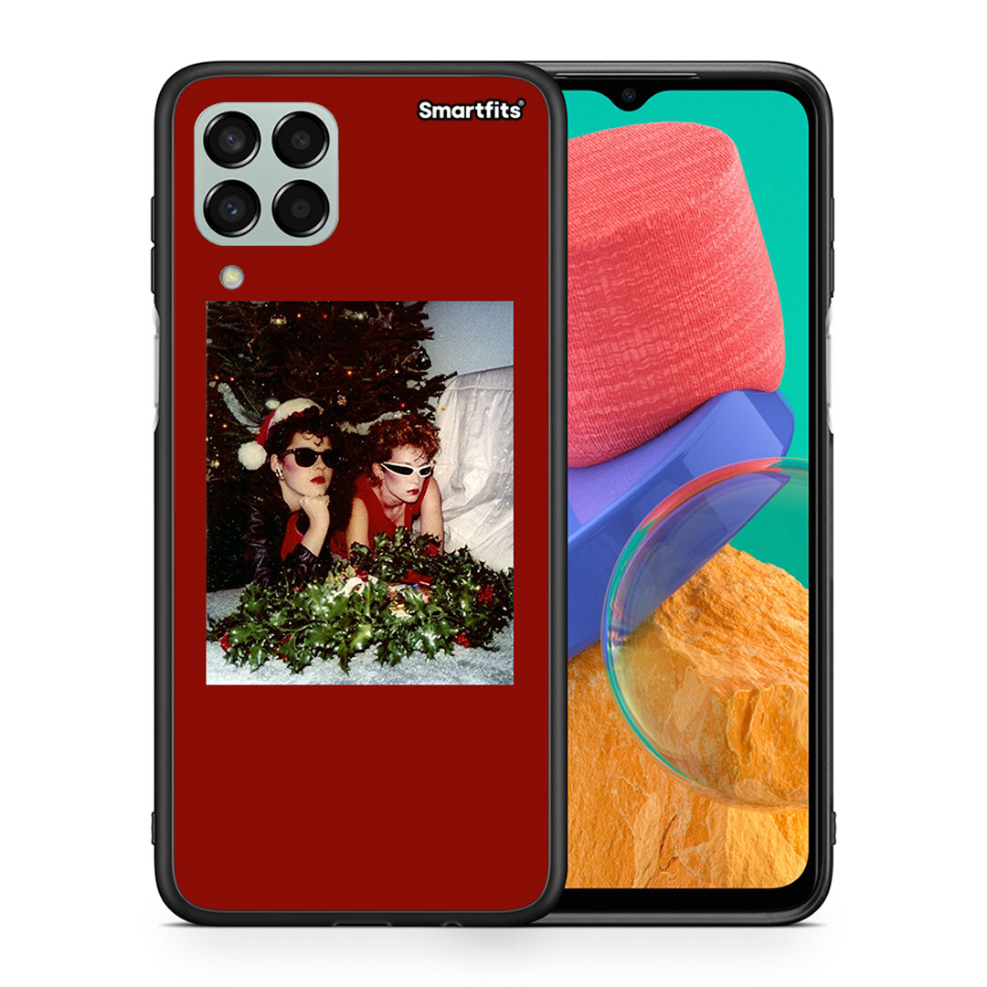 Θήκη Samsung M33 Waiting For Xmas από τη Smartfits με σχέδιο στο πίσω μέρος και μαύρο περίβλημα | Samsung M33 Waiting For Xmas case with colorful back and black bezels