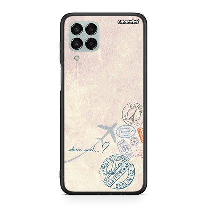 Samsung M33 Where Next θήκη από τη Smartfits με σχέδιο στο πίσω μέρος και μαύρο περίβλημα | Smartphone case with colorful back and black bezels by Smartfits