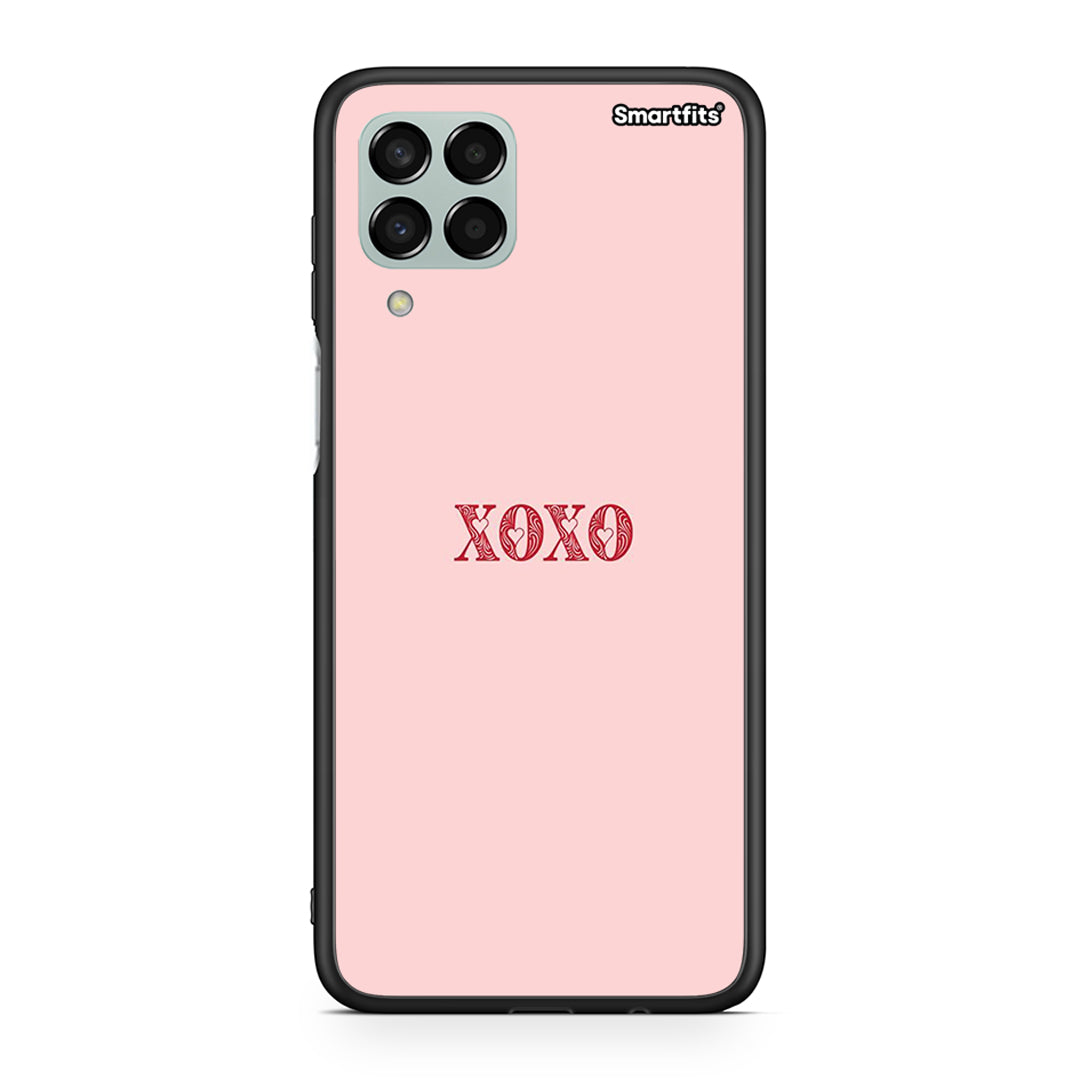 Samsung M33 XOXO Love θήκη από τη Smartfits με σχέδιο στο πίσω μέρος και μαύρο περίβλημα | Smartphone case with colorful back and black bezels by Smartfits