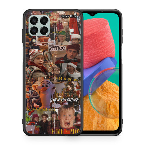 Θήκη Samsung M33 Xmas Wishes από τη Smartfits με σχέδιο στο πίσω μέρος και μαύρο περίβλημα | Samsung M33 Xmas Wishes case with colorful back and black bezels