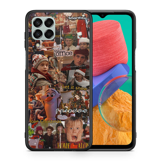 Θήκη Samsung M33 Xmas Wishes από τη Smartfits με σχέδιο στο πίσω μέρος και μαύρο περίβλημα | Samsung M33 Xmas Wishes case with colorful back and black bezels