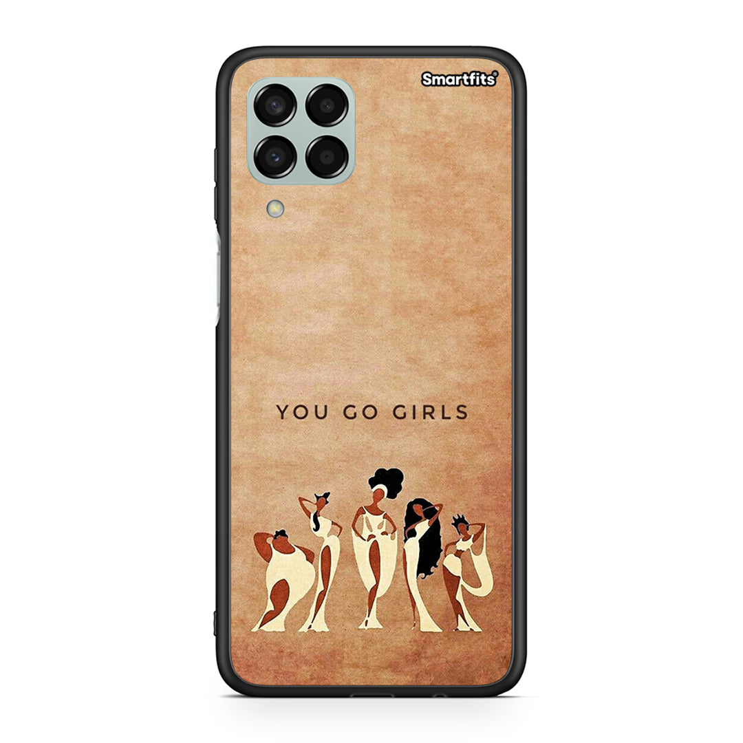 Samsung M33 You Go Girl θήκη από τη Smartfits με σχέδιο στο πίσω μέρος και μαύρο περίβλημα | Smartphone case with colorful back and black bezels by Smartfits
