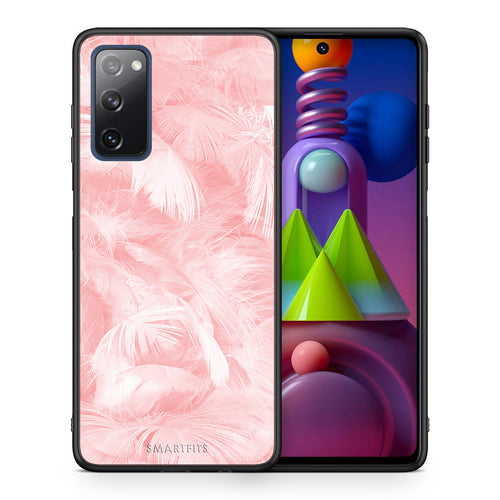 Boho Pink Feather - Samsung Galaxy M51 θήκη