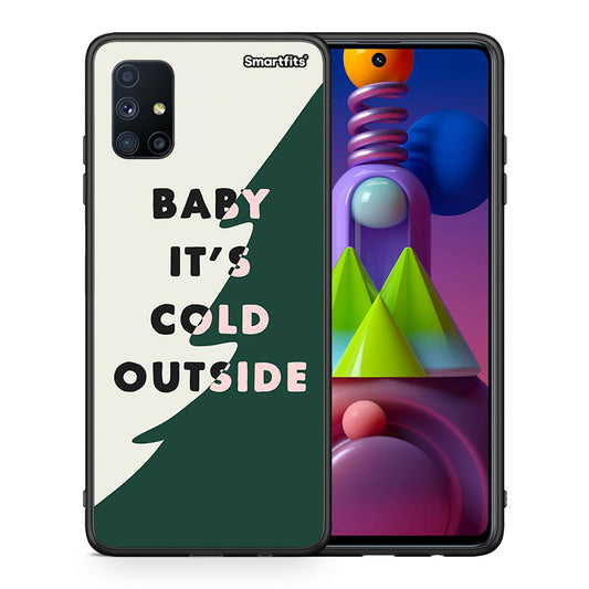 Θήκη Samsung Galaxy M51 Cold Outside από τη Smartfits με σχέδιο στο πίσω μέρος και μαύρο περίβλημα | Samsung Galaxy M51 Cold Outside case with colorful back and black bezels