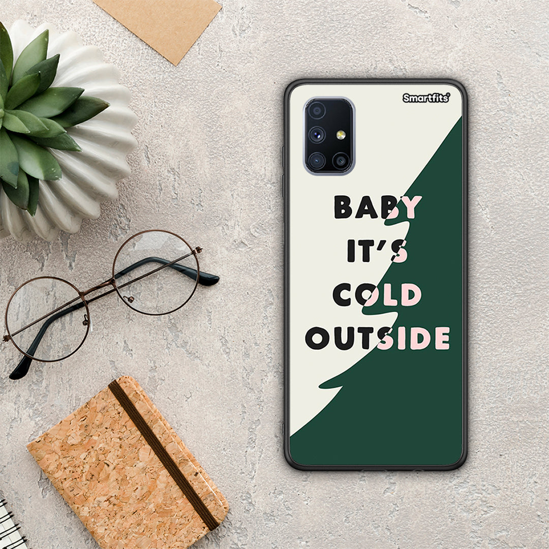 Θήκη Samsung Galaxy M51 Cold Outside από τη Smartfits με σχέδιο στο πίσω μέρος και μαύρο περίβλημα | Samsung Galaxy M51 Cold Outside case with colorful back and black bezels