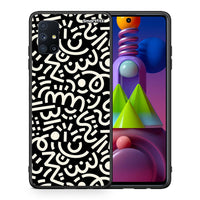 Thumbnail for Θήκη Samsung Galaxy M51 Doodle Art από τη Smartfits με σχέδιο στο πίσω μέρος και μαύρο περίβλημα | Samsung Galaxy M51 Doodle Art case with colorful back and black bezels