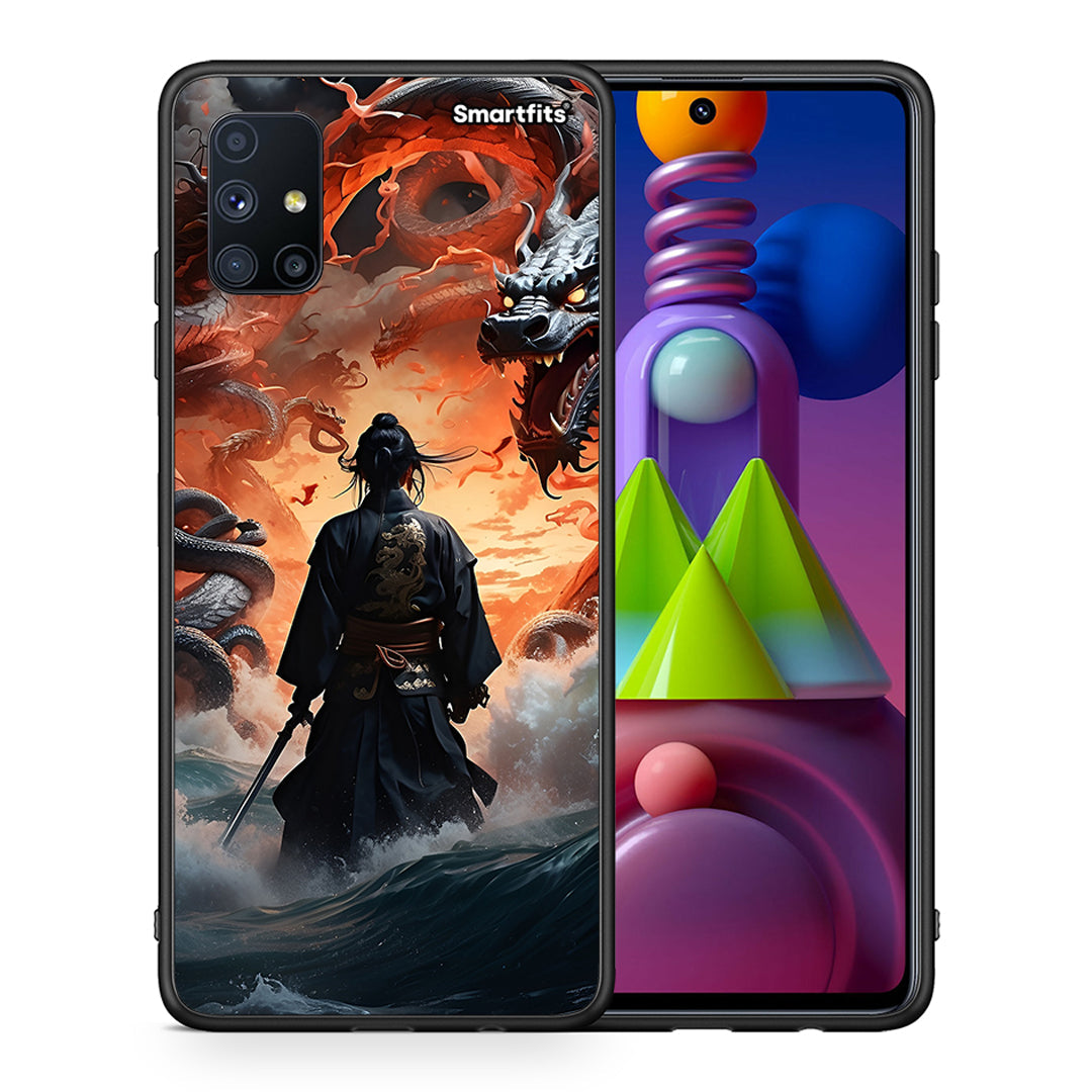 Dragons Fight - Samsung Galaxy M51 θήκη