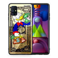 Thumbnail for Θήκη Samsung Galaxy M51 Duck Money από τη Smartfits με σχέδιο στο πίσω μέρος και μαύρο περίβλημα | Samsung Galaxy M51 Duck Money case with colorful back and black bezels