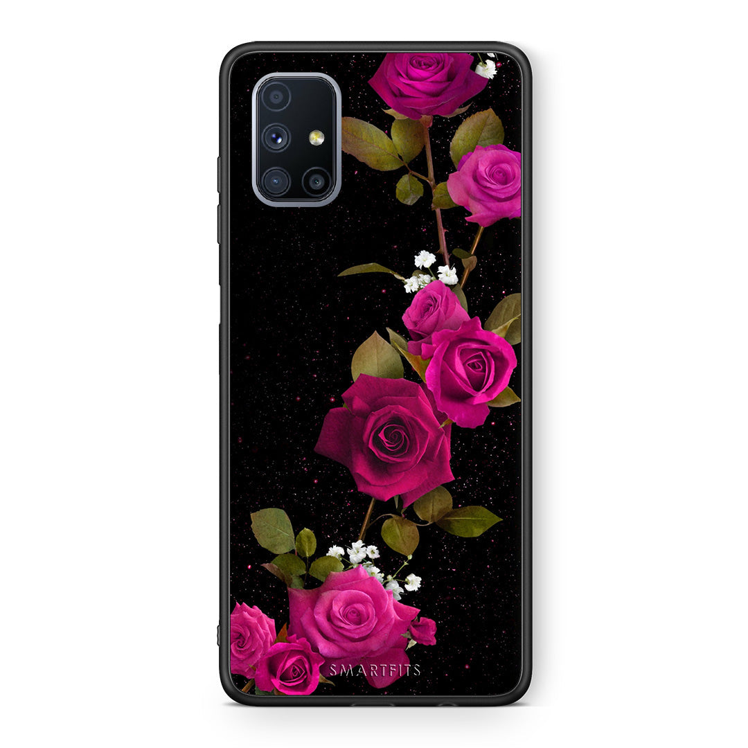 Flower Red Roses - Samsung Galaxy M51 θήκη
