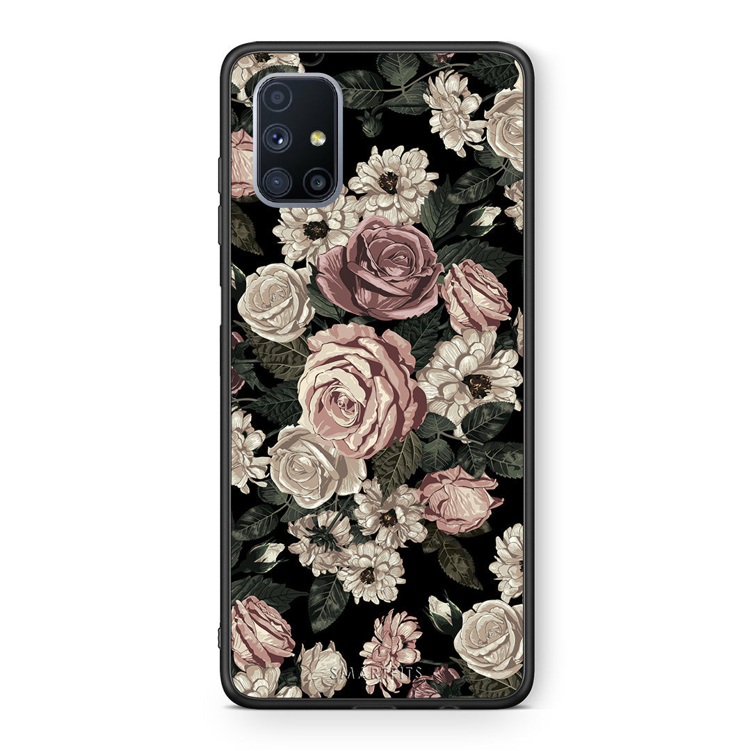 Flower Wild Roses - Samsung Galaxy M51 θήκη